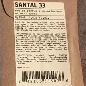 Le Labo Santel EDP sample